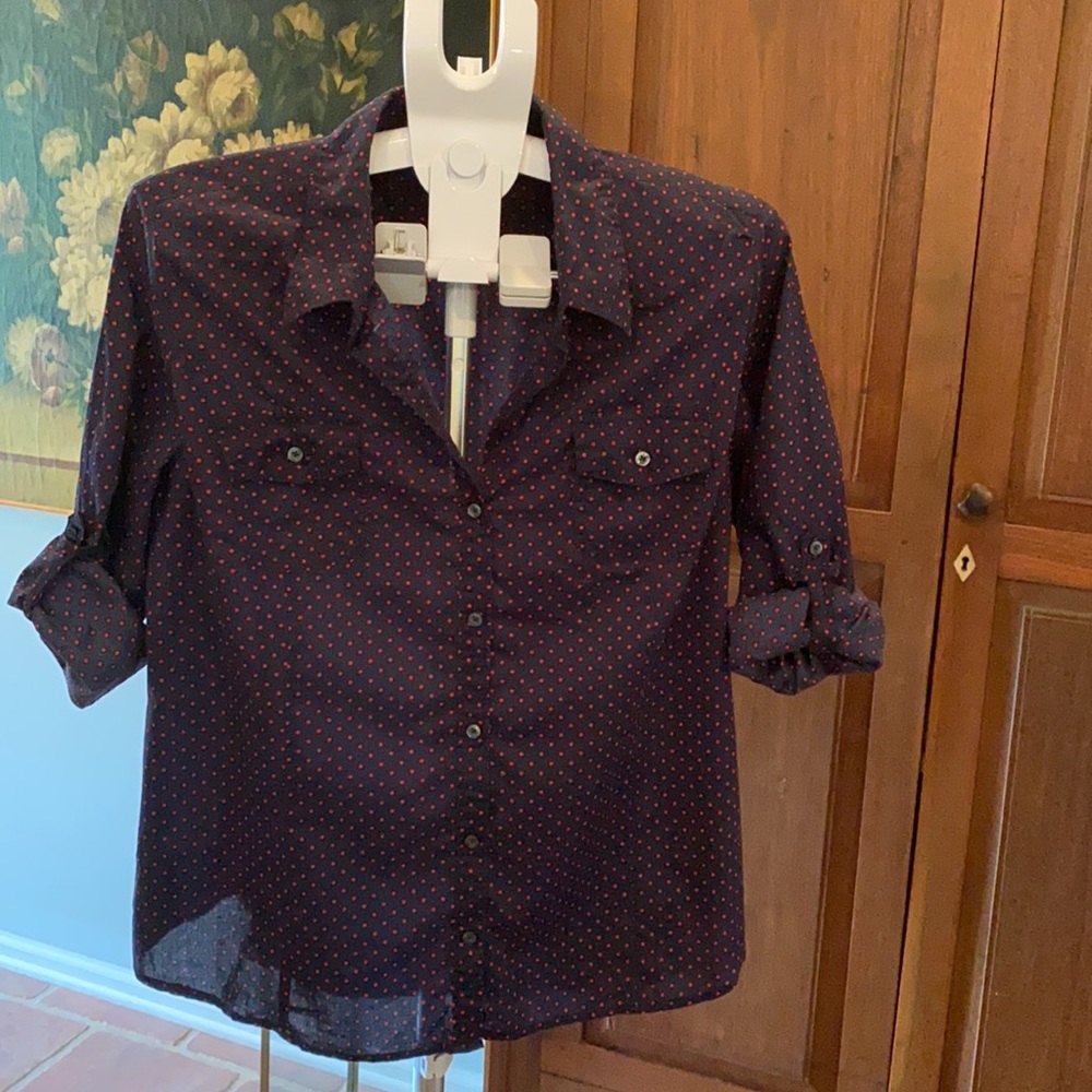 💙❤️Tommy Hilfiger Polka-Dot Top 💙❤️